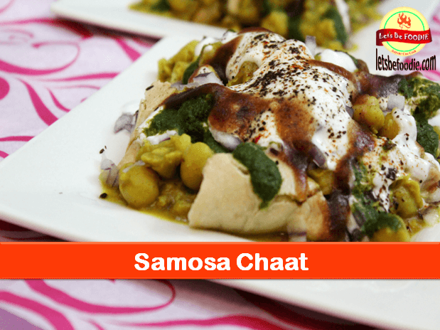Healthy Baked Aloo Samosa Chaat Recipe Homemade Veg Samosa Chat